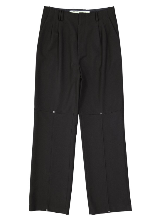 Off-white Cotton Pants In Black