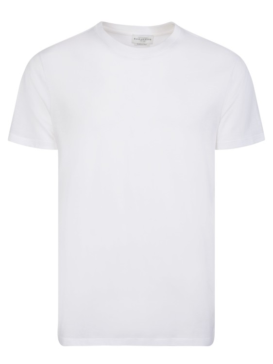 Shop Ballantyne White Basic T-shirt