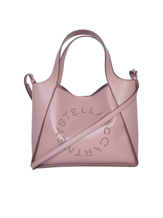 Stella Mccartney Logo Patch Tote Bag In Pink