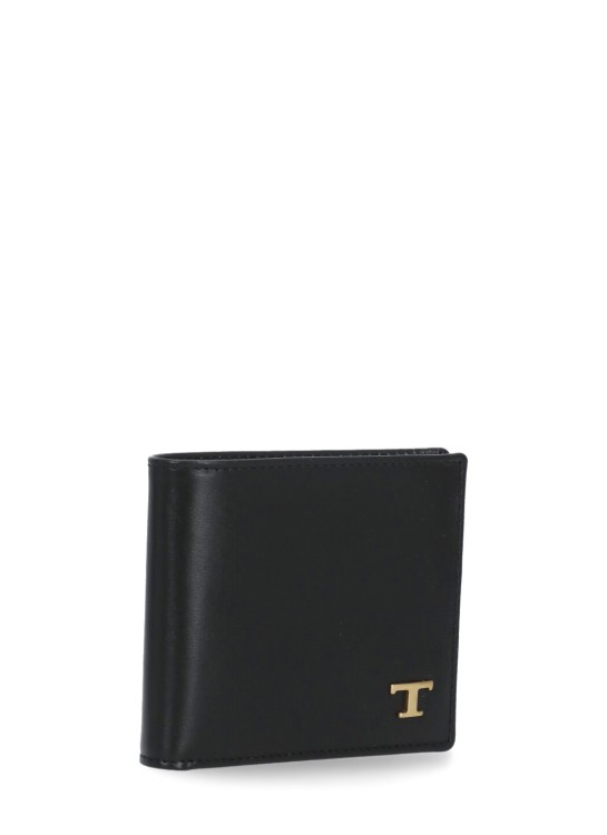 Shop Tod's T Timeless Wallet In Black