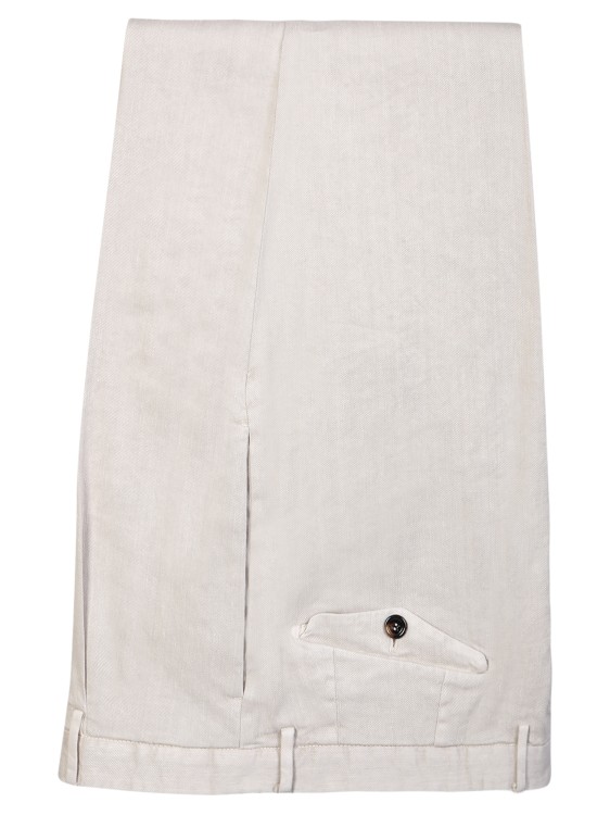 Shop Dell'oglio White Linen Suit