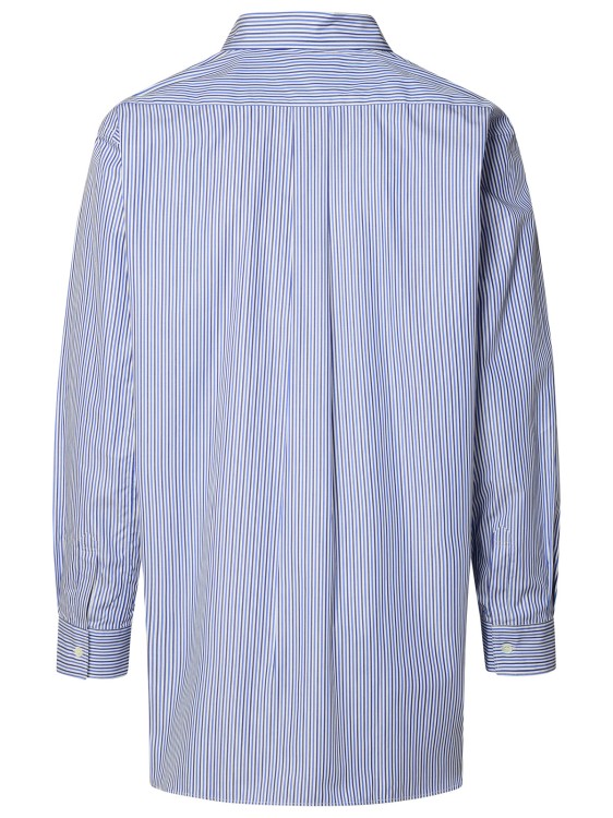 Shop Comme Des Garçons Light Blue Cotton Shirt