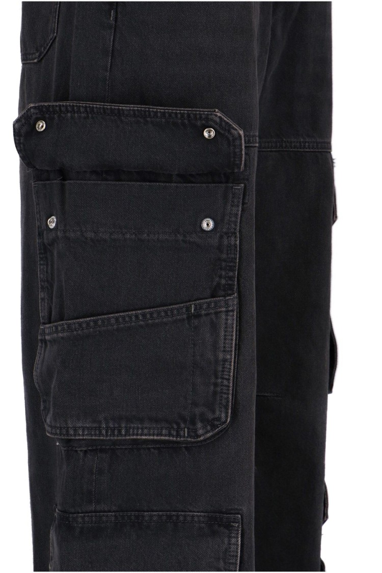Diesel Woman Jeans Black Size 28w-32l Cotton In Black