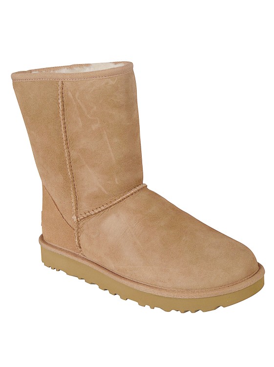 Shop Ugg Brown Suede Classic Short Ii Shearling Ankle Boots