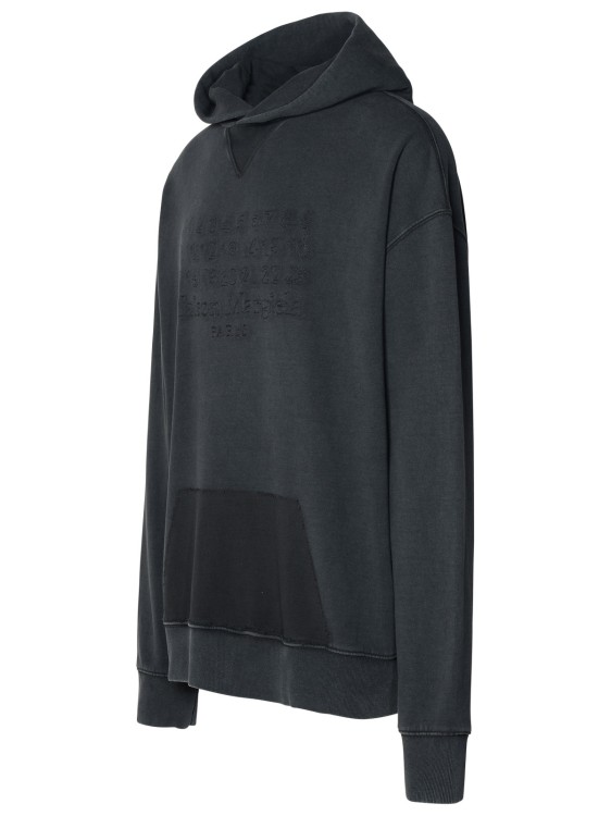 Shop Maison Margiela Gray Cotton Sweatshirt In Black