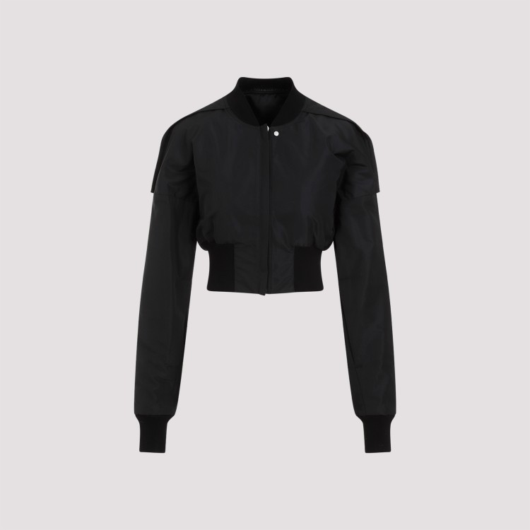 Shop Rick Owens Collage Black Polyester Bomber