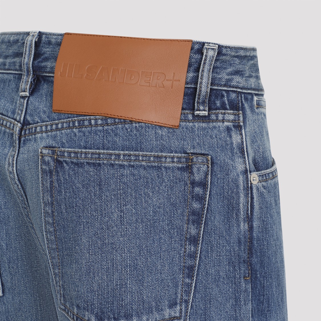 Jil Sander Canard Blue Cotton Trouser 18 Denim Jeans In Blue