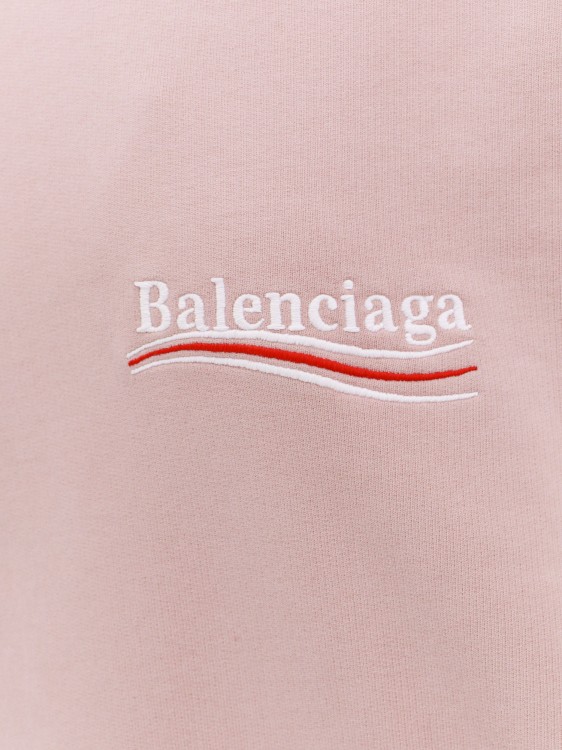 Shop Balenciaga Cotton Sweatshirt With Political Campaign Logo In Neutrals