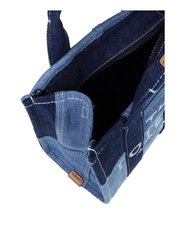 Shop Marc Jacobs The Small Bag In Blue Denim Jeans