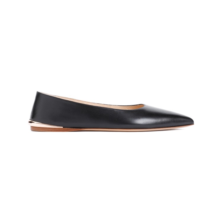 Gabriela Hearst Fleur Leather Ballet Flats In Grey