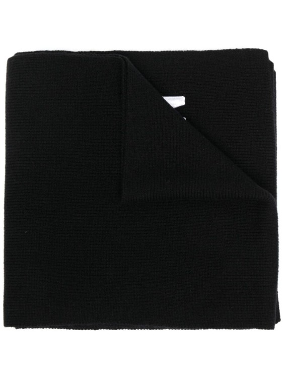 Shop Dsquared2 Ribbed-knit Scarf In Black