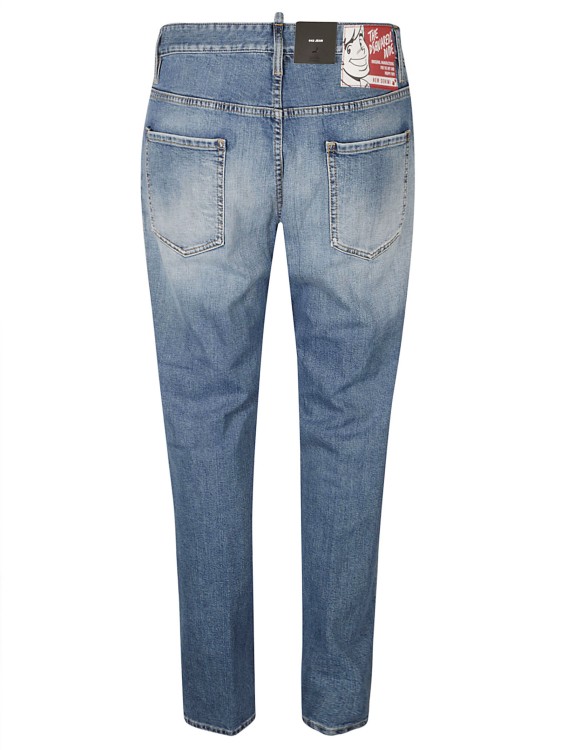 Shop Dsquared2 Slim Cut Denim Jeans In Grey