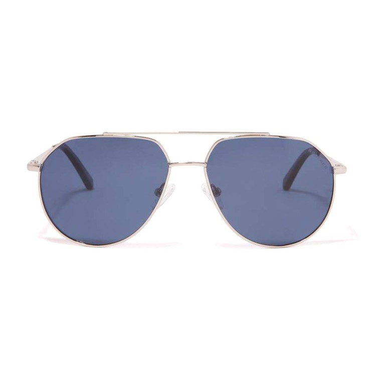 Roderer Edgar Aviator Polarized Sunglasses - Silver / Blue
