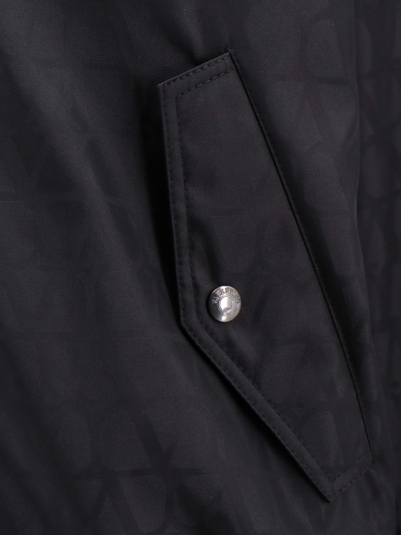 Shop Valentino Nylon Jacket With Toile Iconographe Print In Black