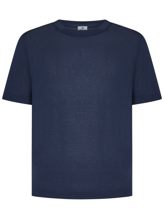 Shop Luigi Borrelli Crew-neck T-shirt In Blue