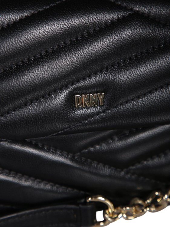 Shop Dkny Black Nappa Leather Bag