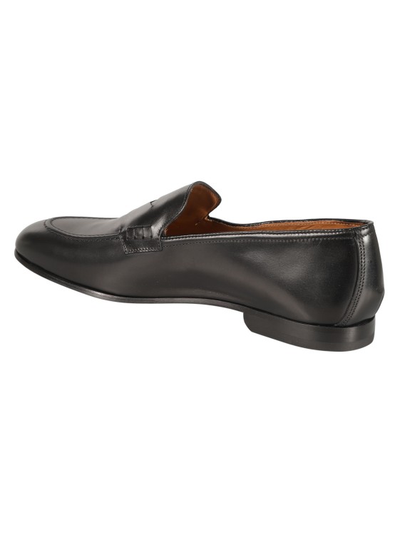 Shop Doucal's Black Leather Slip-on