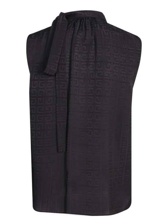 Shop Givenchy Blouse With Signature 4g All-over Jacquard Pattern In Black