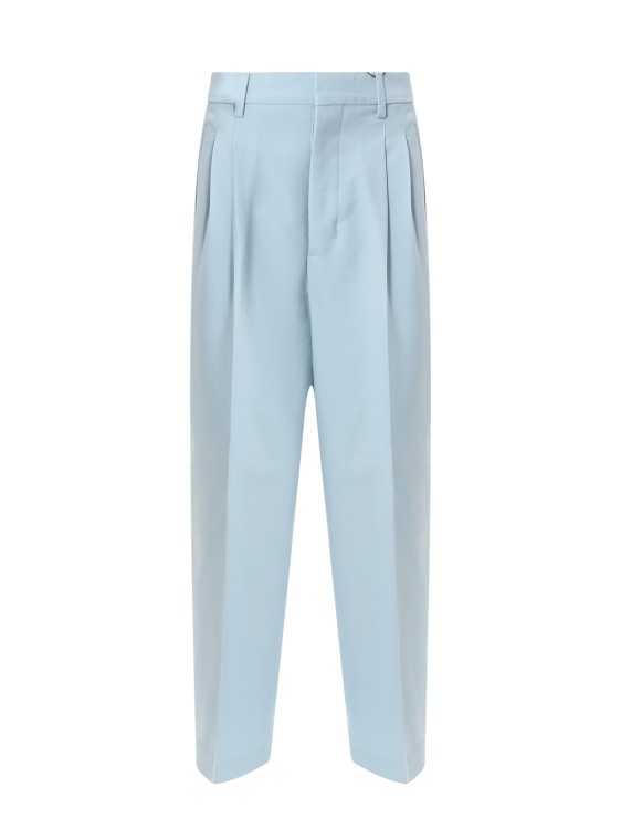 Shop Ami Alexandre Mattiussi Virgin Wool Trouser In Blue