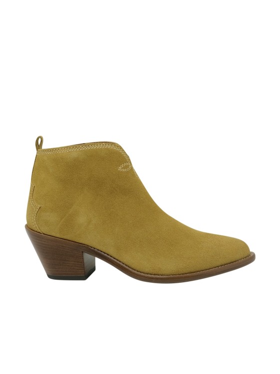 SARTORE PAULIN SUEDE BEIGE ANKLE BOOTS
