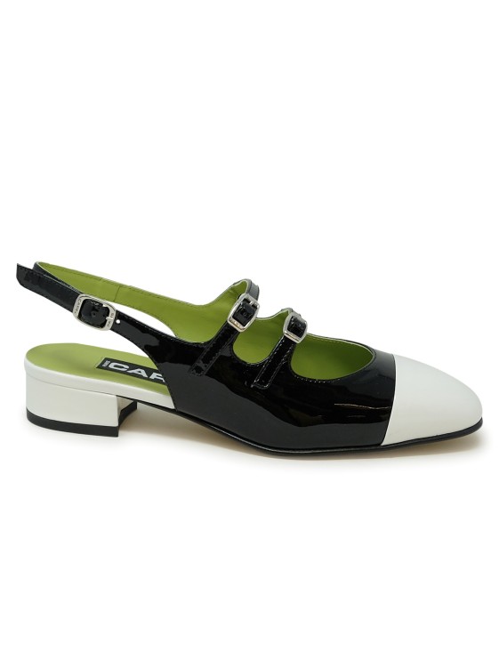 Carel Paris Patent Leather Mary Jane Pumps With Double Buckle In Black