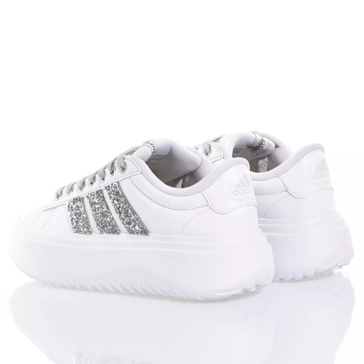 Shop Adidas Originals Platform Silver, White