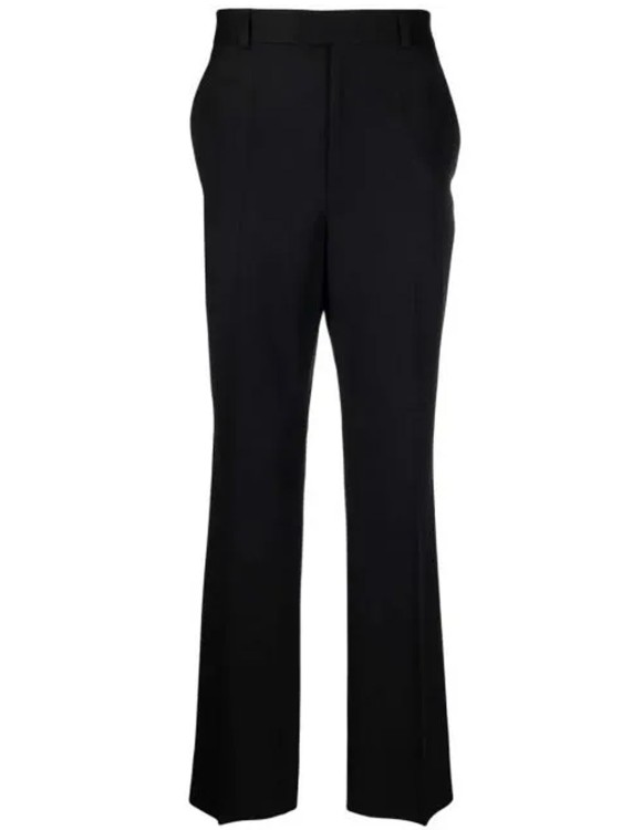 Shop Valentino Wool Pants In Neutrals