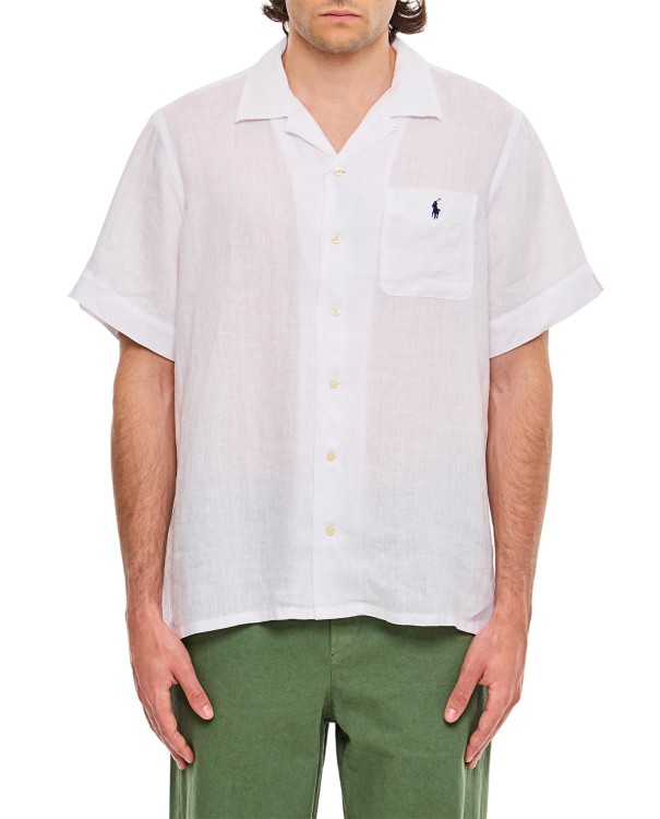 Polo Ralph Lauren Linen Sport Shirt In White