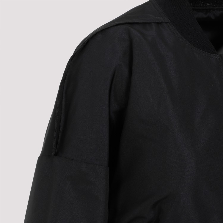 Shop Rick Owens Collage Black Polyester Bomber