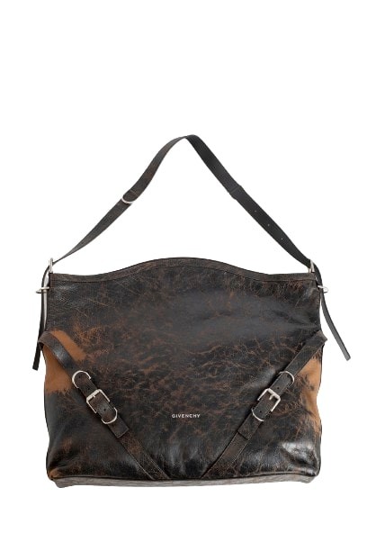 GIVENCHY LARGE VOYOU BAG IN CRACKLED LEATHER
