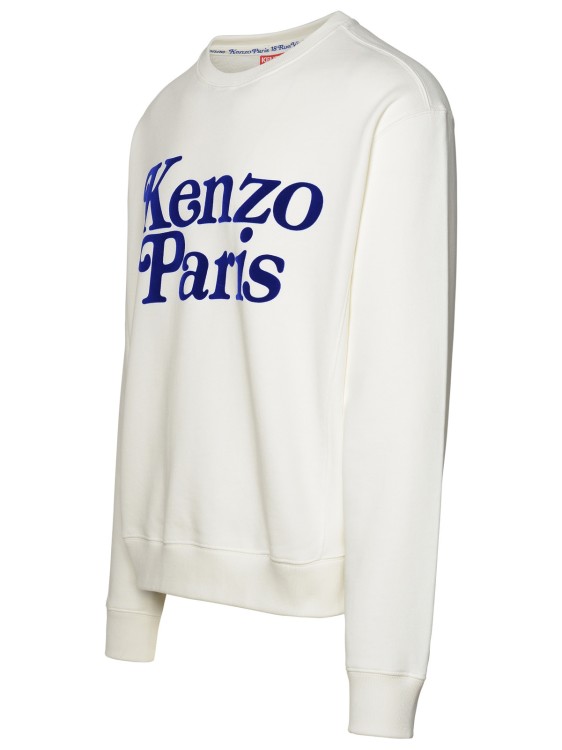 Shop Kenzo Written Logo Sweatshirt In White