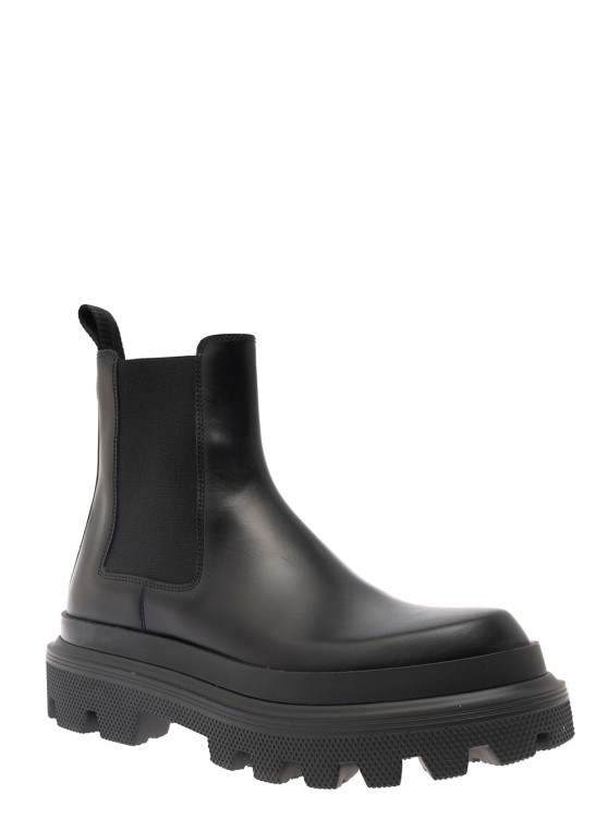 Shop Dolce & Gabbana Black Chelsea Ankle Boots