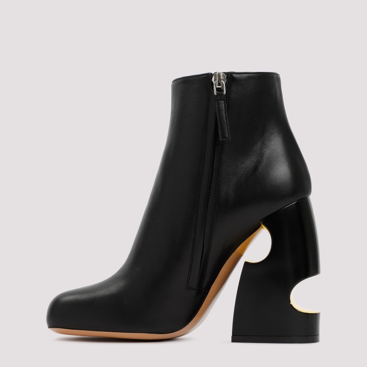 Off-white 110 Meteor Block Ankle Boots In Nappa Leather In Black