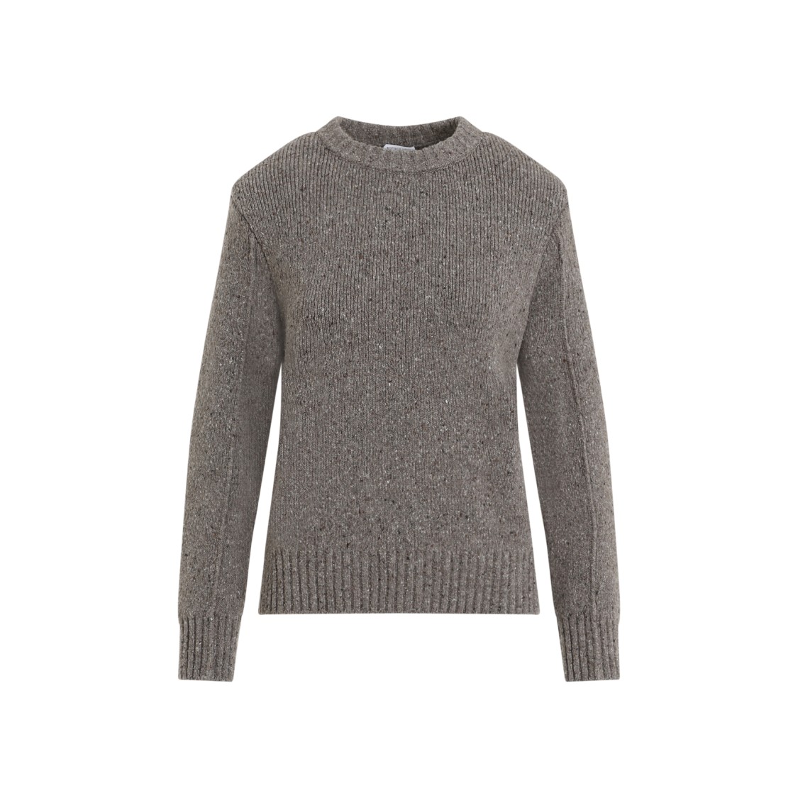 Bottega Veneta Grey Round Neck Pullover In Grey