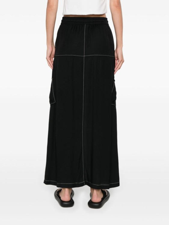 Shop Pinko Denim Skirt In Black