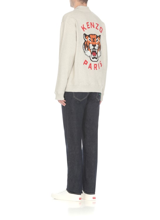 Shop Kenzo Lucky Tiger Sweatshirt In White