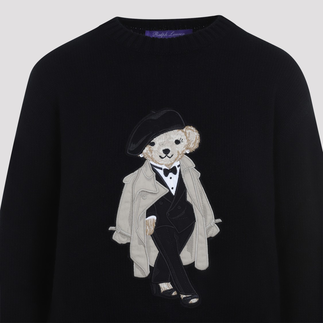 Polo Ralph Lauren Bear Pullover In Black