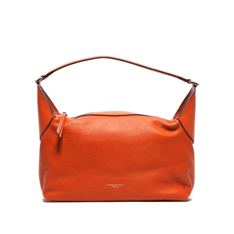 Gianni Chiarini Terracotta Leather Jolie Shoulder Bag In Orange