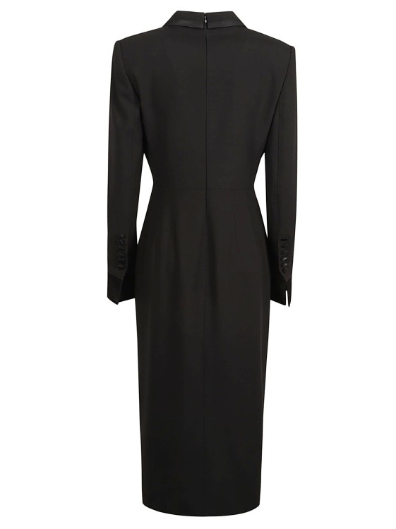 Shop Dolce & Gabbana Double-breasted Midi Dress In Black