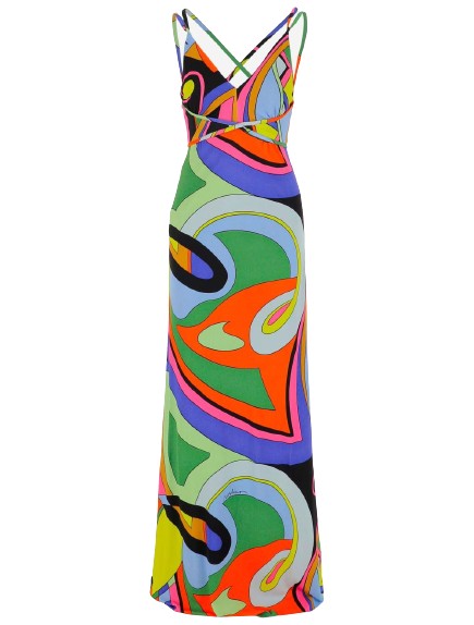 Moschino St. All-over Dress In Multicolor