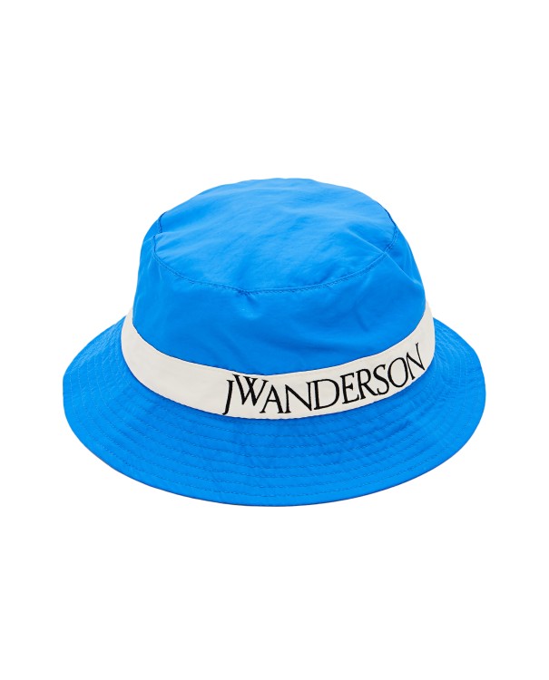 Shop Jw Anderson Logo Bucket Hat In Blue