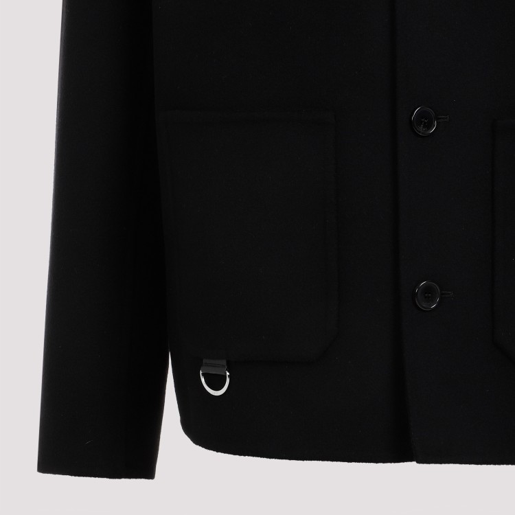 Shop Loewe Black Cotton Workwear Jacket