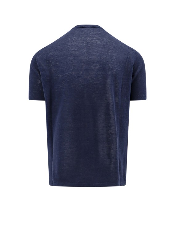 Shop Roberto Collina Linen T-shirt In Blue