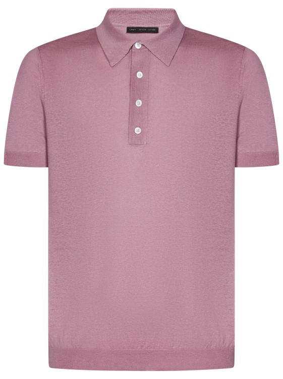 Low Brand Pink Knit Polo