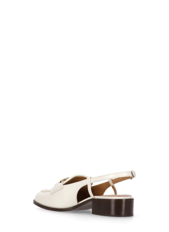 Shop Tod's Leather Mules In Neutrals