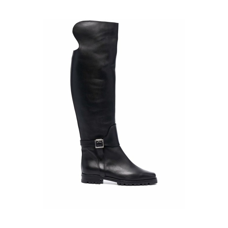 Shop Manolo Blahnik Tarama Boots In Black