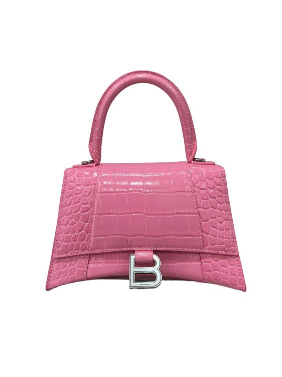 BALENCIAGA HOURGLASS COCONUT PINK SMALL BAG