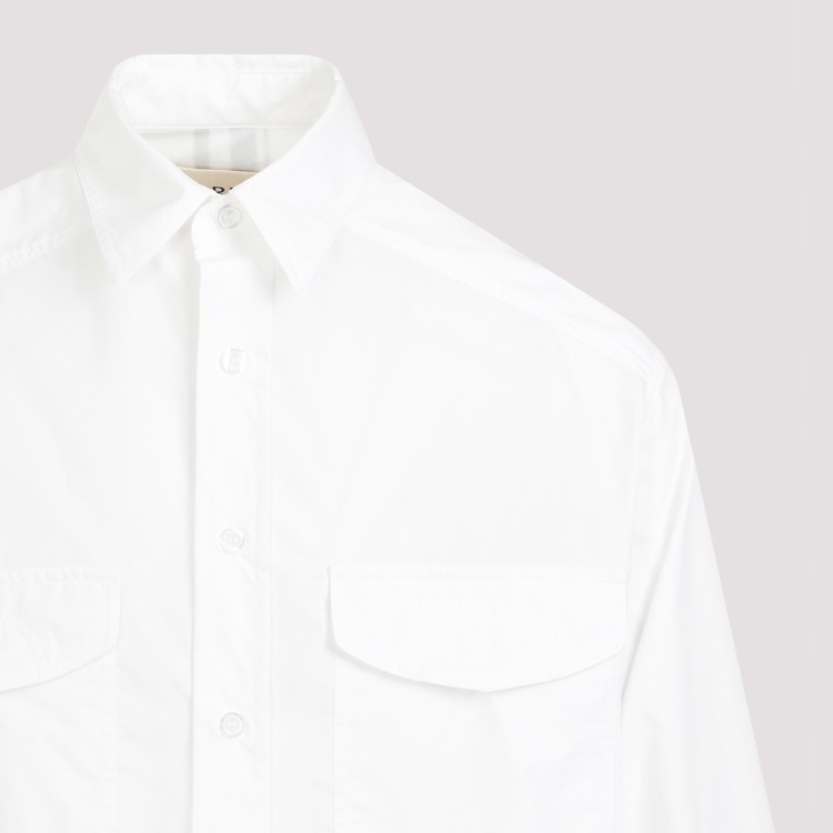 Shop Mordecai Classic White Cotton Shirt