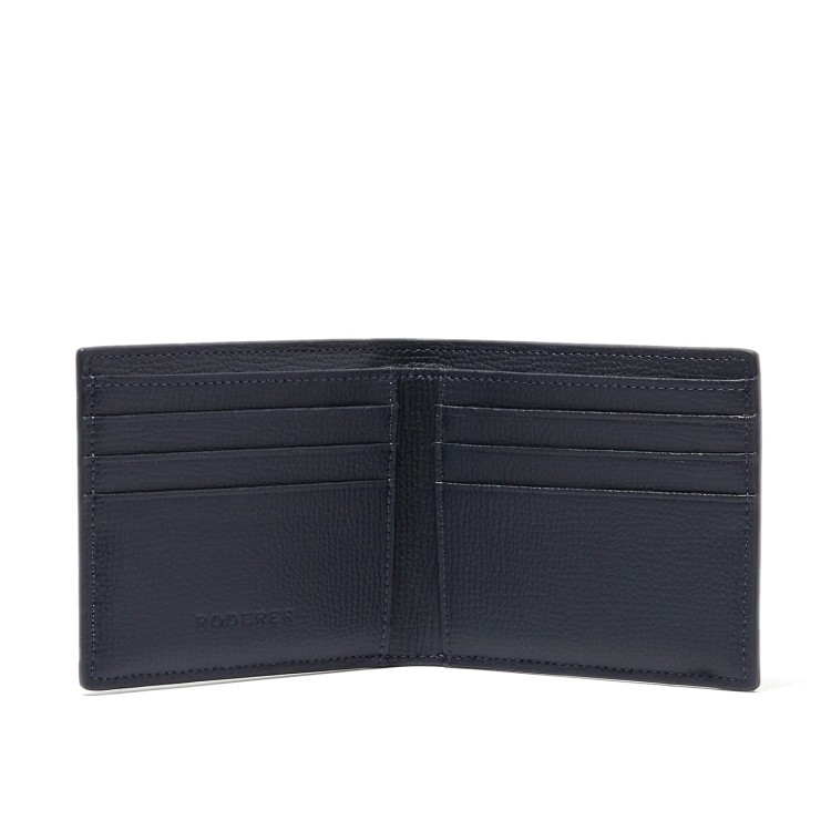 Shop Roderer Award 6cc Bifold - Italian Leather Navy Blue