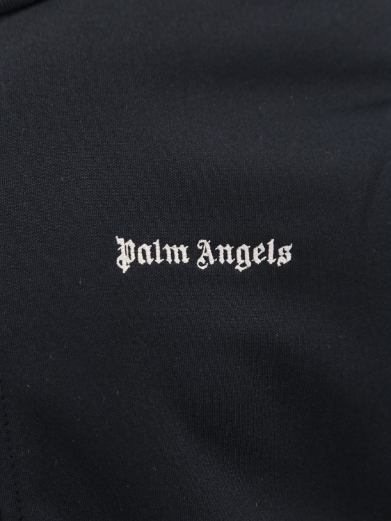 Shop Palm Angels Sweatshirt With Classic Logo Embroidery In Black